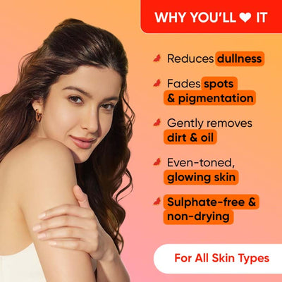 Dot & Key Vitamin C + E Super Bright Foaming Face Wash, Blood Orange & Papaya, Reduces Dullness