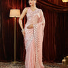 Dhiyona KS Women's Embellished Embroidered Pure Chiffon Saree