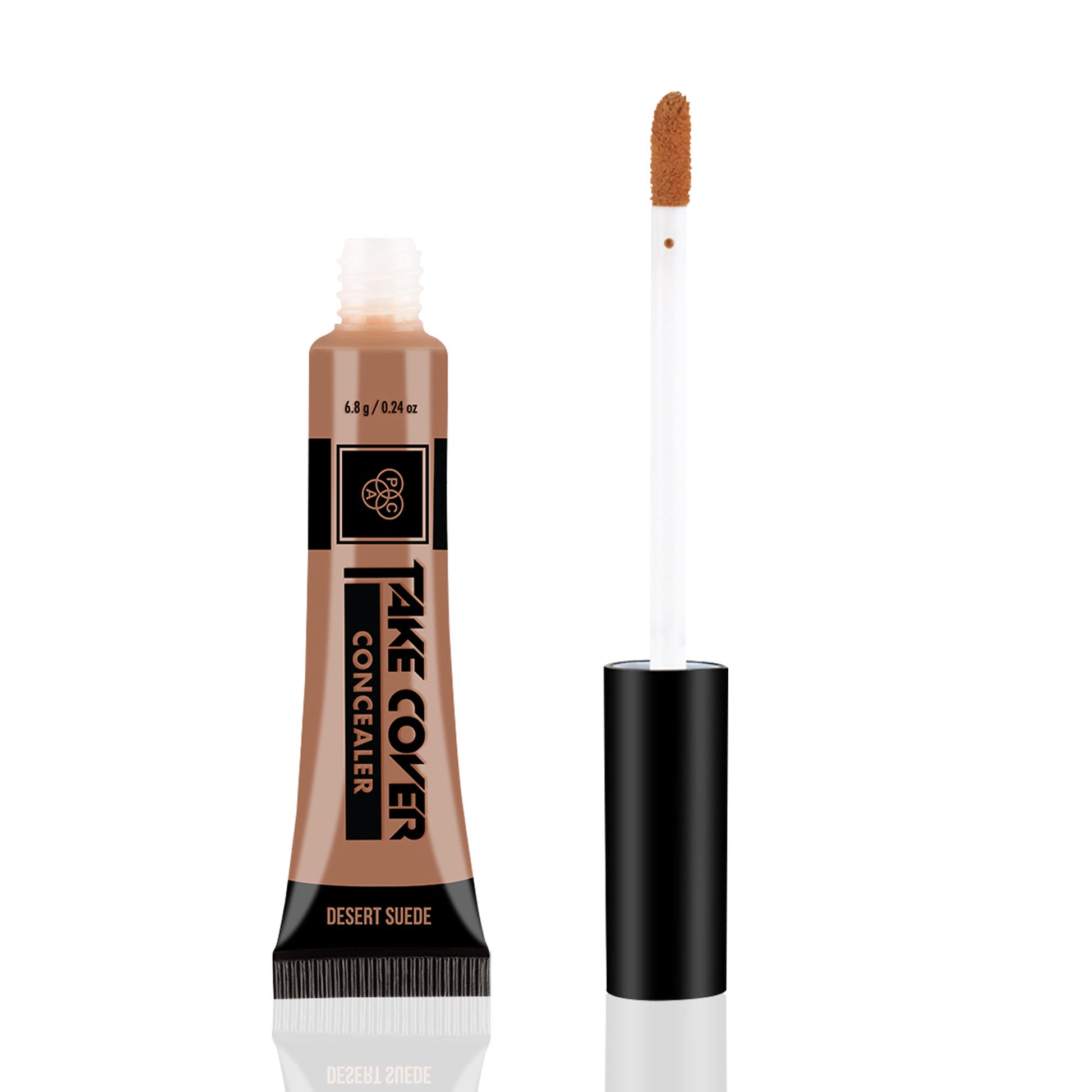 PAC Take Cover Concealer - Buildable Coverage, Creamy Texture, Blends Seamlessly - 15 Dessert Suede