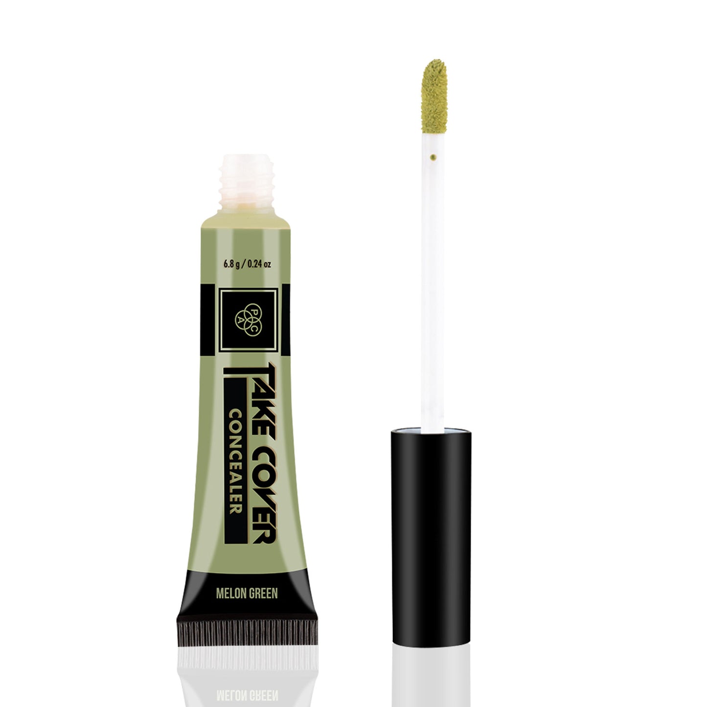 PAC Take Cover Concealer - Buildable Coverage, Creamy Texture, Blends Seamlessly - 19 Melon Green