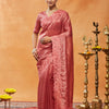 Dhiyona KS Women's Embellished Embroidered Organza Saree