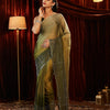 Dhiyona KS Women's Ombre Beads and Stones Saree
