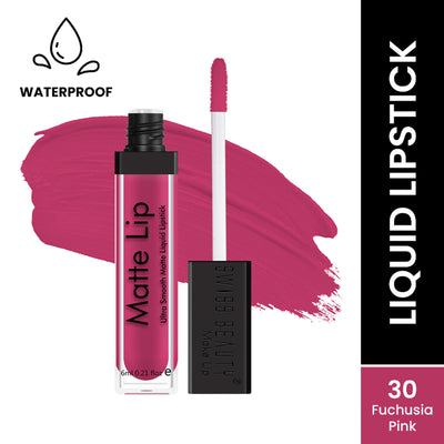 Swiss Beauty Ultra Smooth Matte Liquid Lipstick - 30 Fuschsia Pink