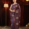 Dhiyona KS Women's Floral Embroidered Organza Saree