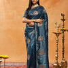 Dhiyona KS Women's Floral Embroidered Beads and Stones Saree