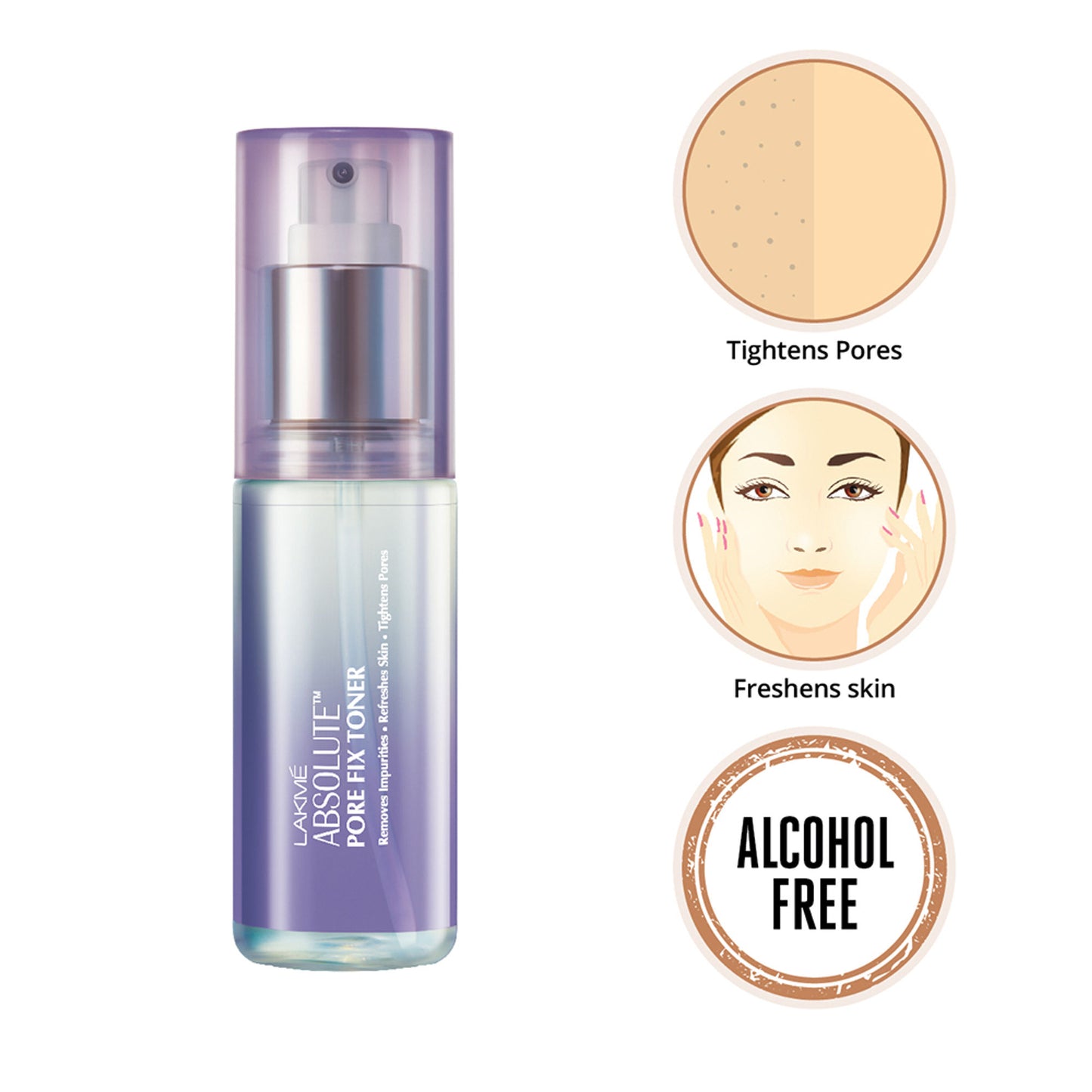 Lakme Absolute Pore Fix Toner to Remove Impurities Tighten Pores and Refresh Skin