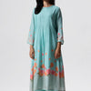 Women's Sea Blue Pintuck Co-ord Set