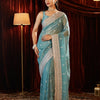 Dhiyona KS Women's Embellished Embroidered Pure Chiffon Saree