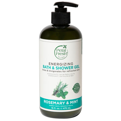 Petal Fresh Pure Rosemary & Mint Energizing Bath & Shower Gel