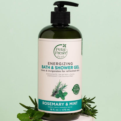 Petal Fresh Pure Rosemary & Mint Energizing Bath & Shower Gel