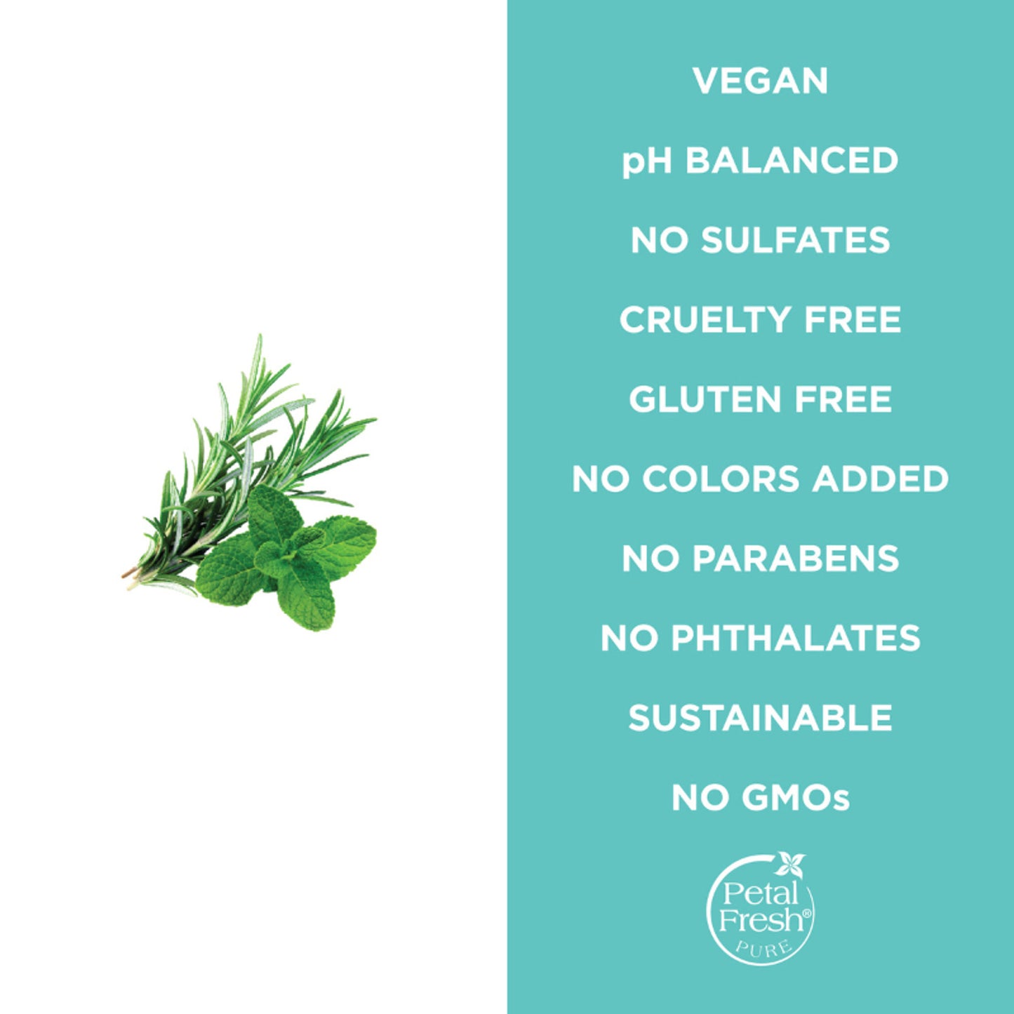Petal Fresh Pure Rosemary & Mint Energizing Bath & Shower Gel