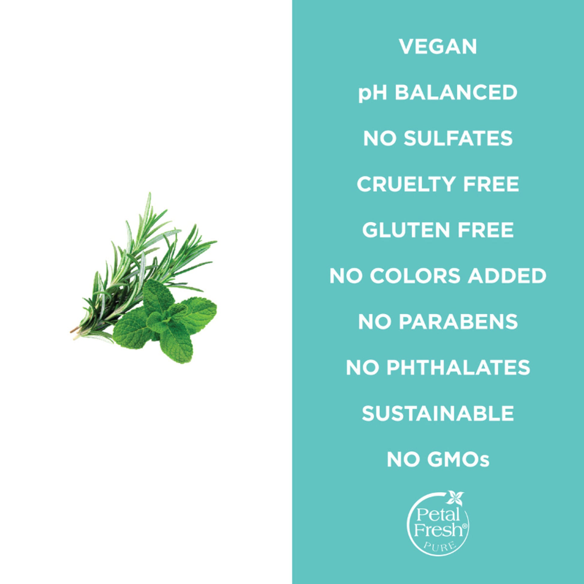 Petal Fresh Pure Rosemary & Mint Energizing Bath & Shower Gel