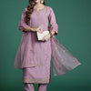 Dhiyona IE Embroidered Gotta Patti Kurta with Trousers & Dupatta