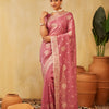 Dhiyona KS Women's Embellished Embroidered Pure Chiffon Saree