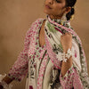 Dhiyona IE Floral Printed V-Neck Cotton Empire Anarkali Kurta With Trousers & Dupatta