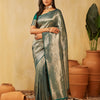 Dhiyona KS Women's Geometric Woven Design Zari Banarasi Saree