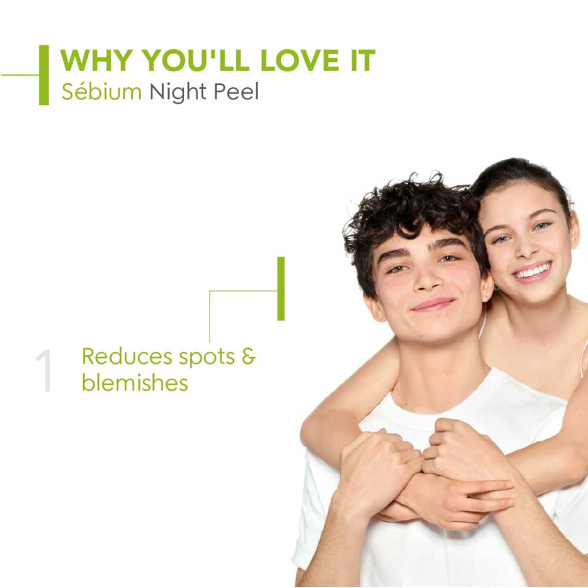 Bioderma Night Peel Sebium for oily acne-prone skin, featuring glycolic acid to reduce blemishes and improve skin texture.