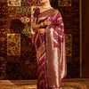 Dhiyona KS Women's Striped Zari Banarasi Saree