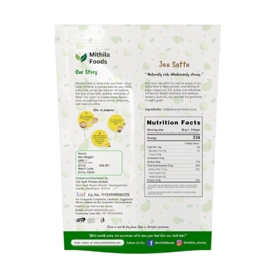 Mithila Foods Jau Sattu High-Fiber Barley Sattu