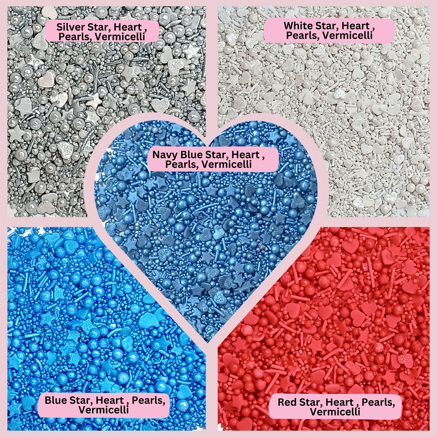 Confect Mix Red, White & Blue Sprinkles | Marvelous Mix Patriotic Sprinkles