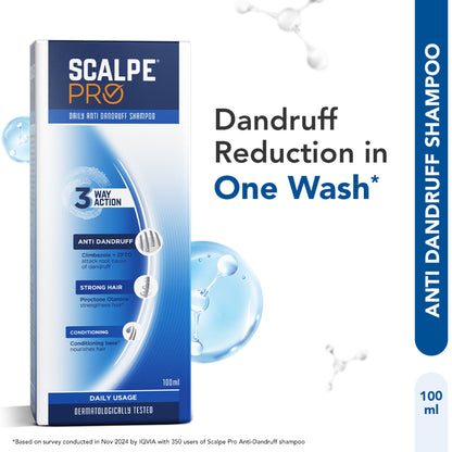 Scalpe Pro Daily Use Anti-dandruff shampoo with Climbazole & ZPTO for dandruff free scalpe