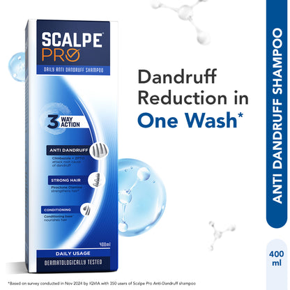 Scalpe Pro Daily Use Anti-dandruff shampoo with Climbazole & ZPTO for dandruff free scalpe
