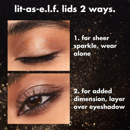 e.l.f. Cosmetics Fine as Fleck Glitter Eyeshadow - Champagne Showers