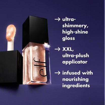 e.l.f. Cosmetics Glow Reviver Lip Oil Glimmer - Crystal Baller