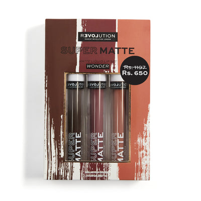 Makeup Revolution Relove Supermatte Liquid Lip Set - Wonder