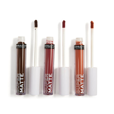 Makeup Revolution Relove Supermatte Liquid Lip Set - Wonder