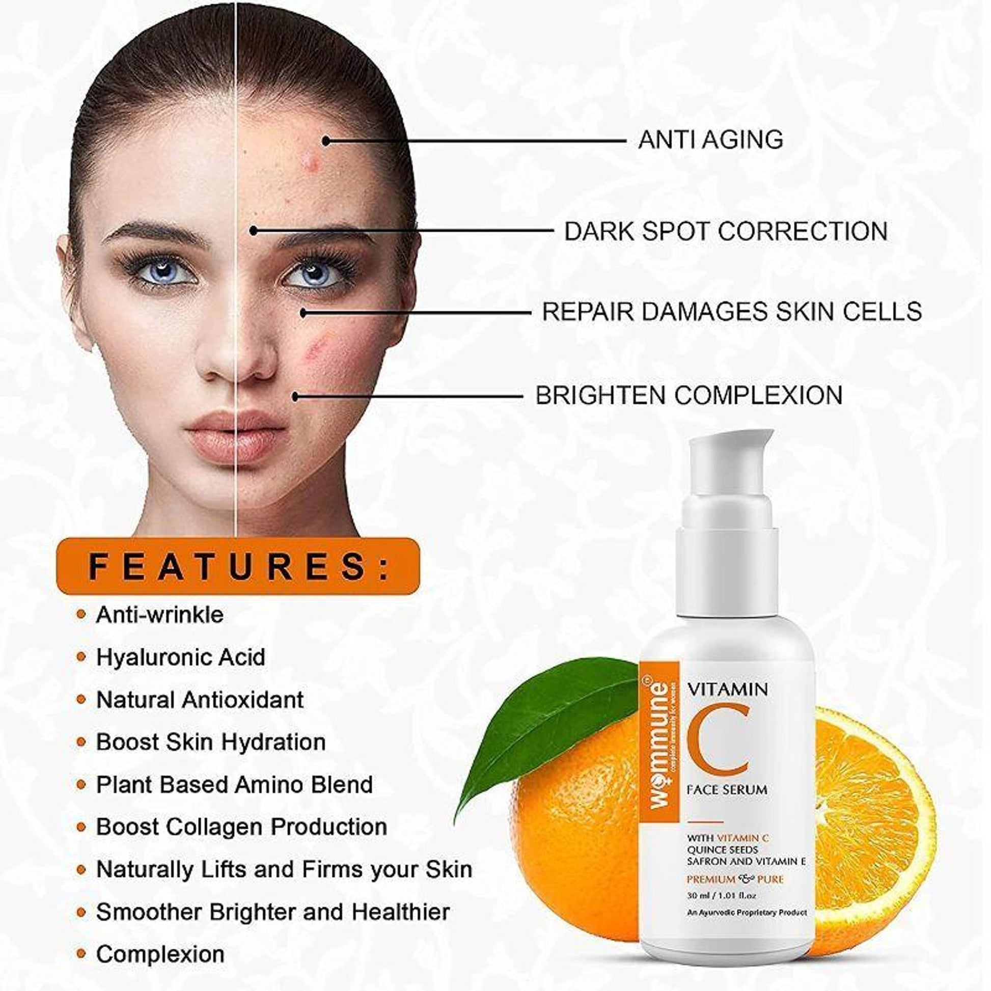 Wommune Vitamin C Face Serum