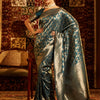 Dhiyona KS Women's Woven Design Zari Banarasi Saree