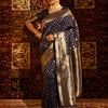 Dhiyona KS Women's Woven Design Ethnic Motifs Zari Banarasi Saree