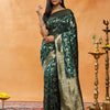 Dhiyona KS Women's Woven Design Zari Banarasi Saree