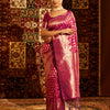 Dhiyona KS Women's Woven Design Zari Banarasi Saree
