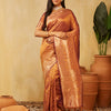 Dhiyona KS Women's Women Zari Work Ethnic Motifs Art Silk  Designer Banarasi Saree
