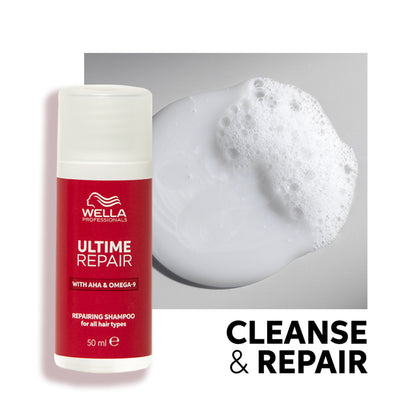 Wella Professionals Ultime Repair Shampoo Mini with AHA & Omega-9
