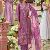 Indyancart IE Women Floral Embroidered Panelled Thread Work Kurta with Trousers & With Dupatta