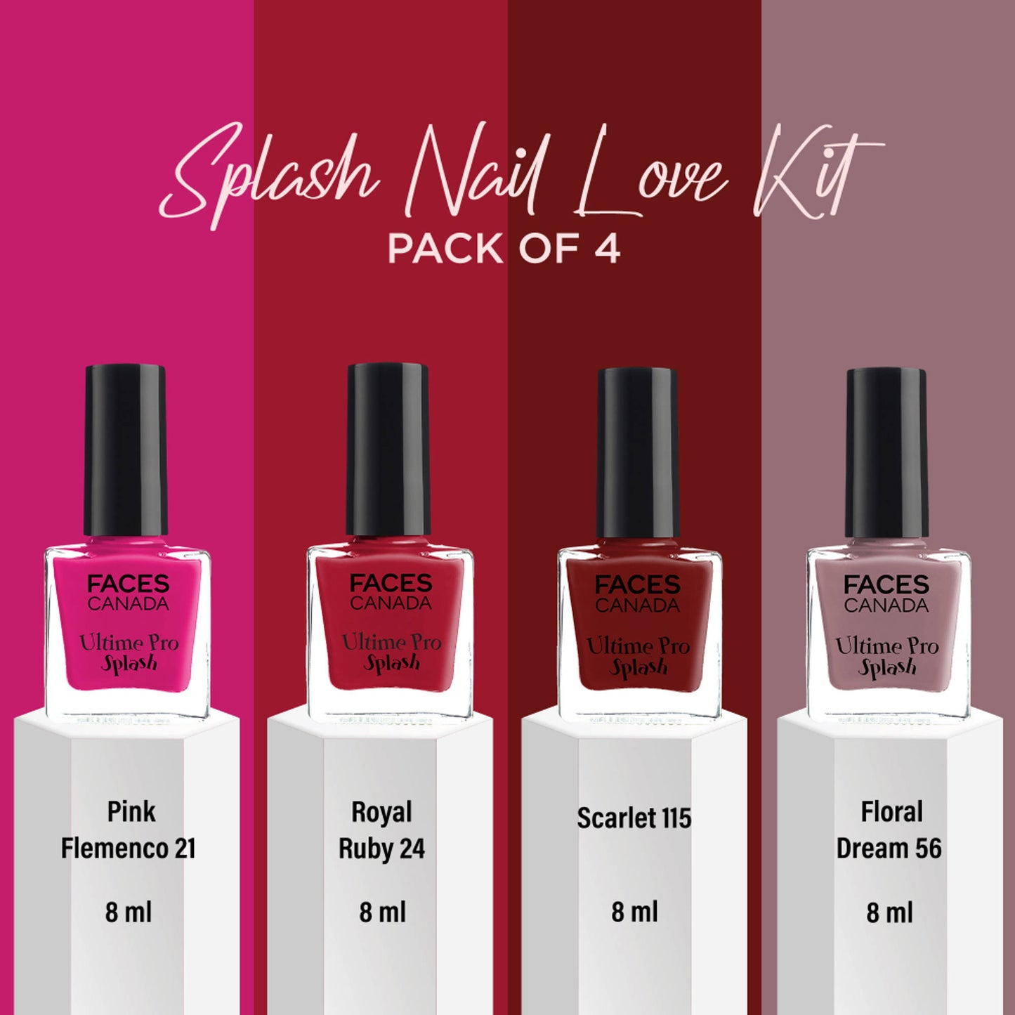 Faces Canada Splash Nail Love Kit - Pack Of 4