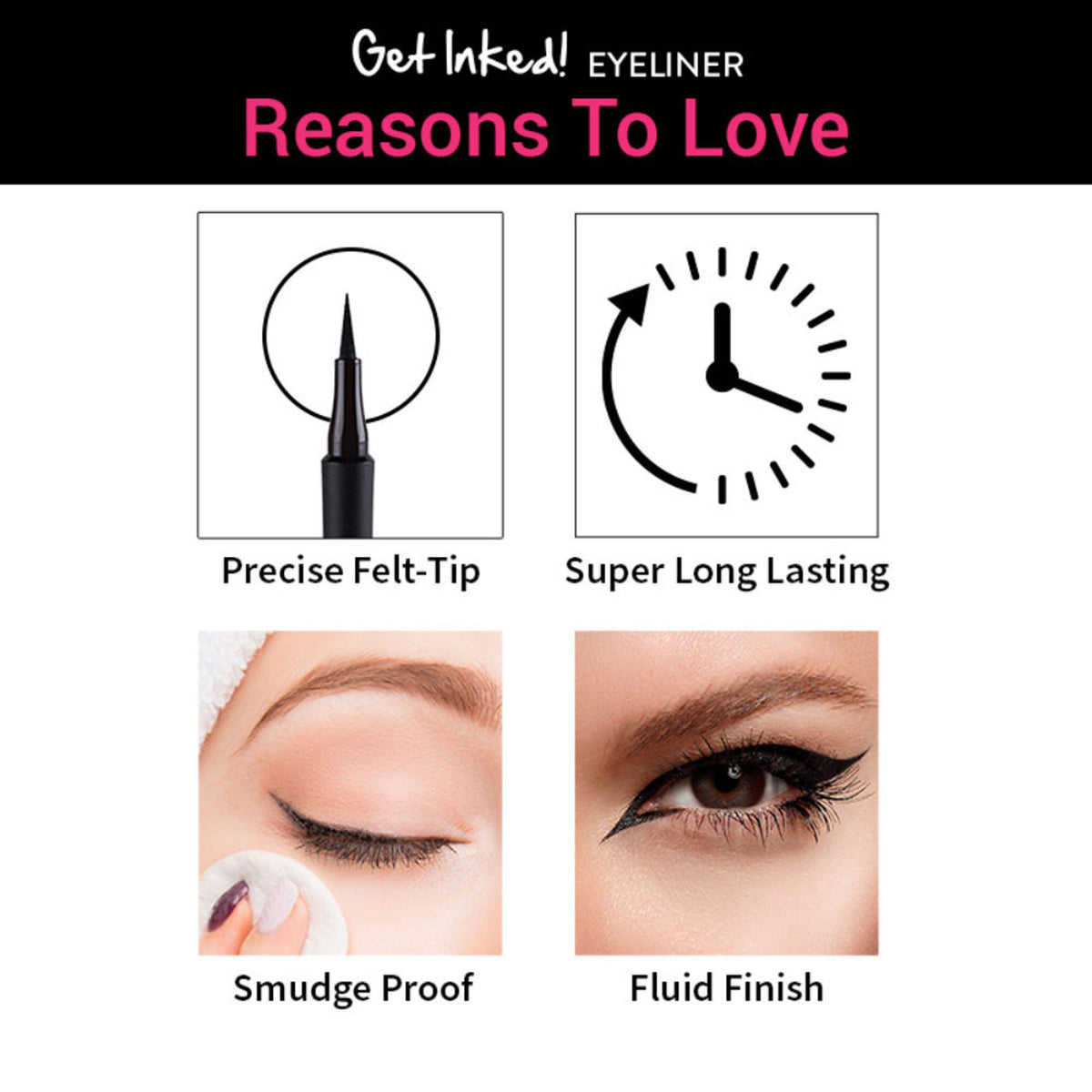 Nykaa Cosmetics Get Inked! Sketch Eyeliner Pen in Onyx 01, black liquid eyeliner pen with precise tip for defined eye looks