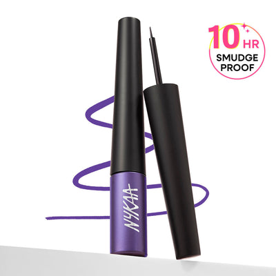 Nykaa Cosmetics GLAMOReyes Coloured Liquid Eyeliner - 07 Poisonous Plum