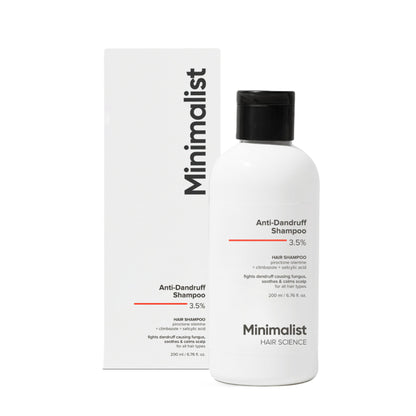 Minimalist Anti-Dandruff Shampoo 3.5% Salicylic Acid For Flaky & Itchy Scalp, Gentle & Sulphate-Free