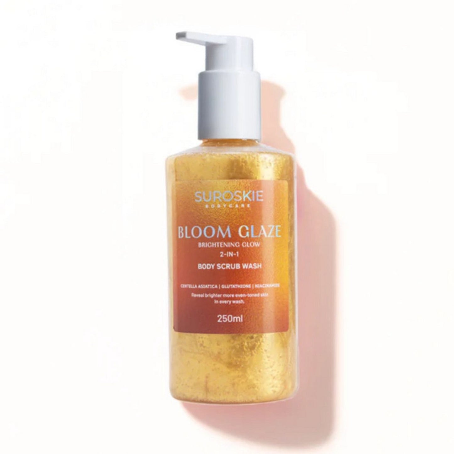 SUROSKIE Bloom Glaze 2 in 1 Body Scrub Wash for Bright Glow