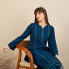 Dhiyona IE Embroidered Notch Neck Straight Tunic With Trouser