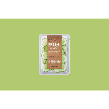 TONYMOLY Korean Fresh To Go Face Sheet Mask - Cucumber