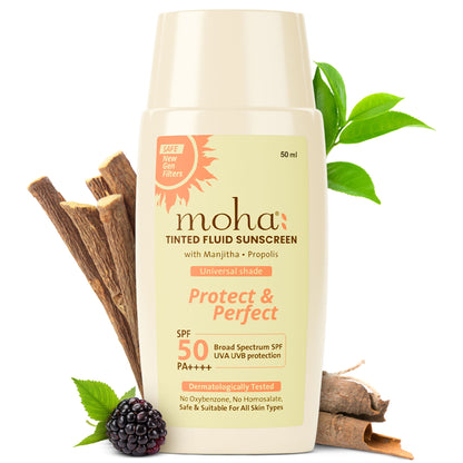 Moha Tinted Fluid Sunscreen SPF 50 PA++++