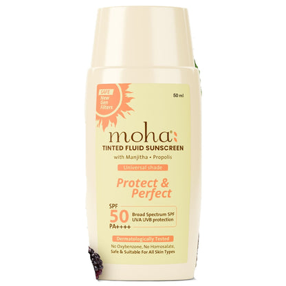 Moha Tinted Fluid Sunscreen SPF 50 PA++++