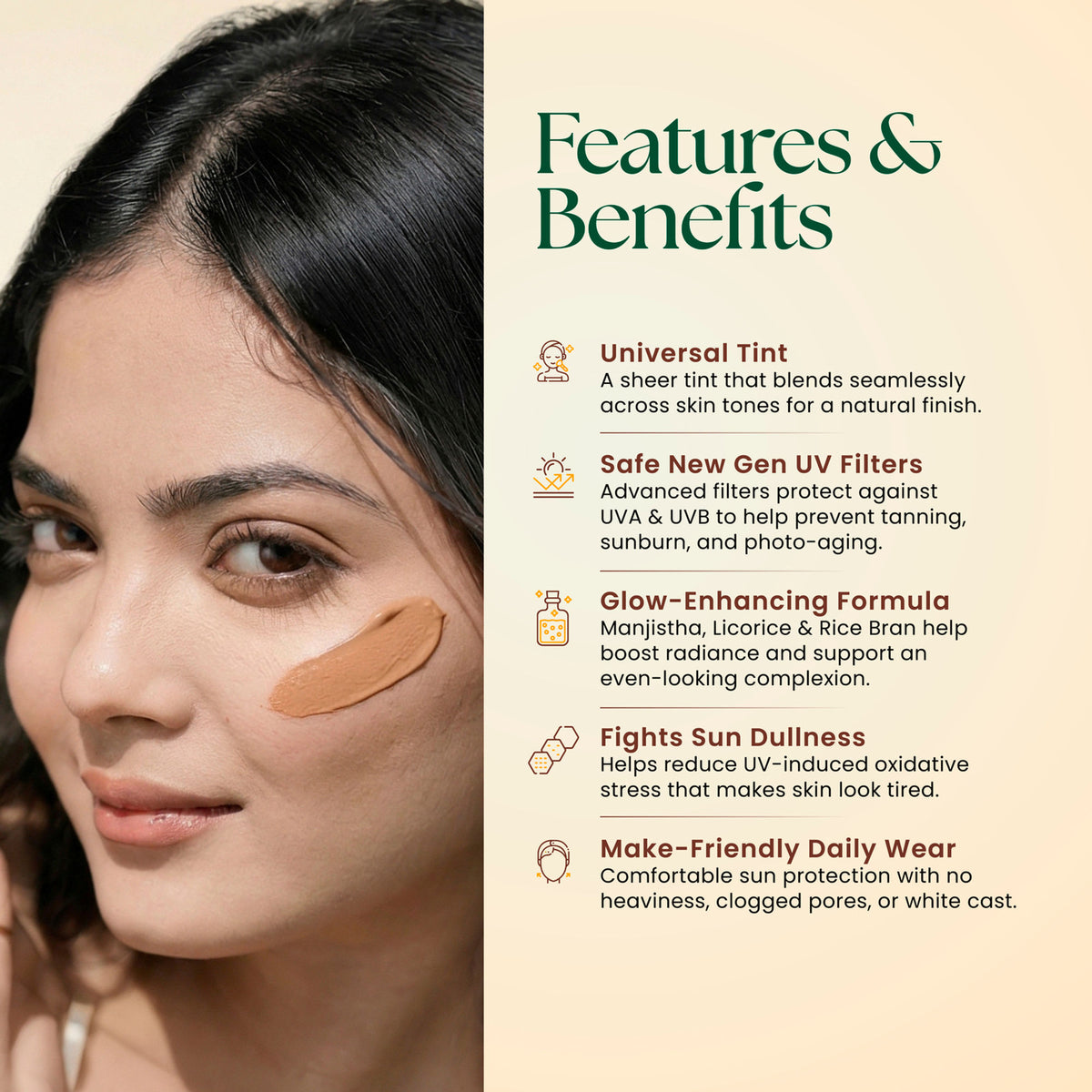 Moha Tinted Fluid Sunscreen SPF 50 PA++++