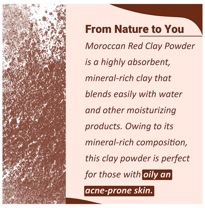 Minature Moroccan Red Clay Powder