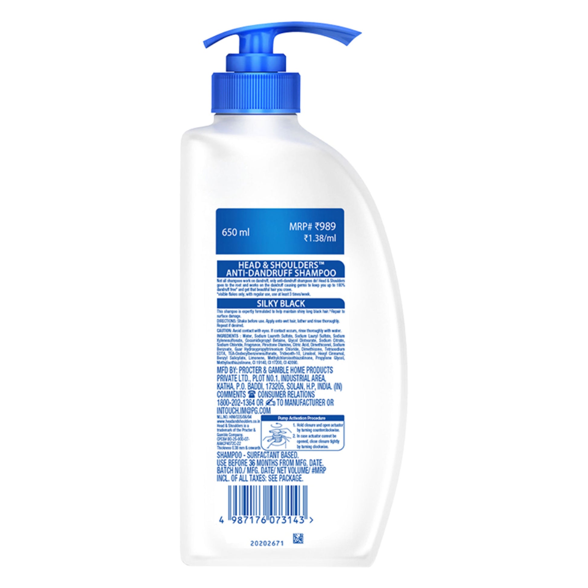 Head & Shoulders Silky Black Shampoo